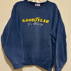 Vintage 90s Goodyear Racing heavy sweatshirt men’s XL Crewneck Tires Auto USA